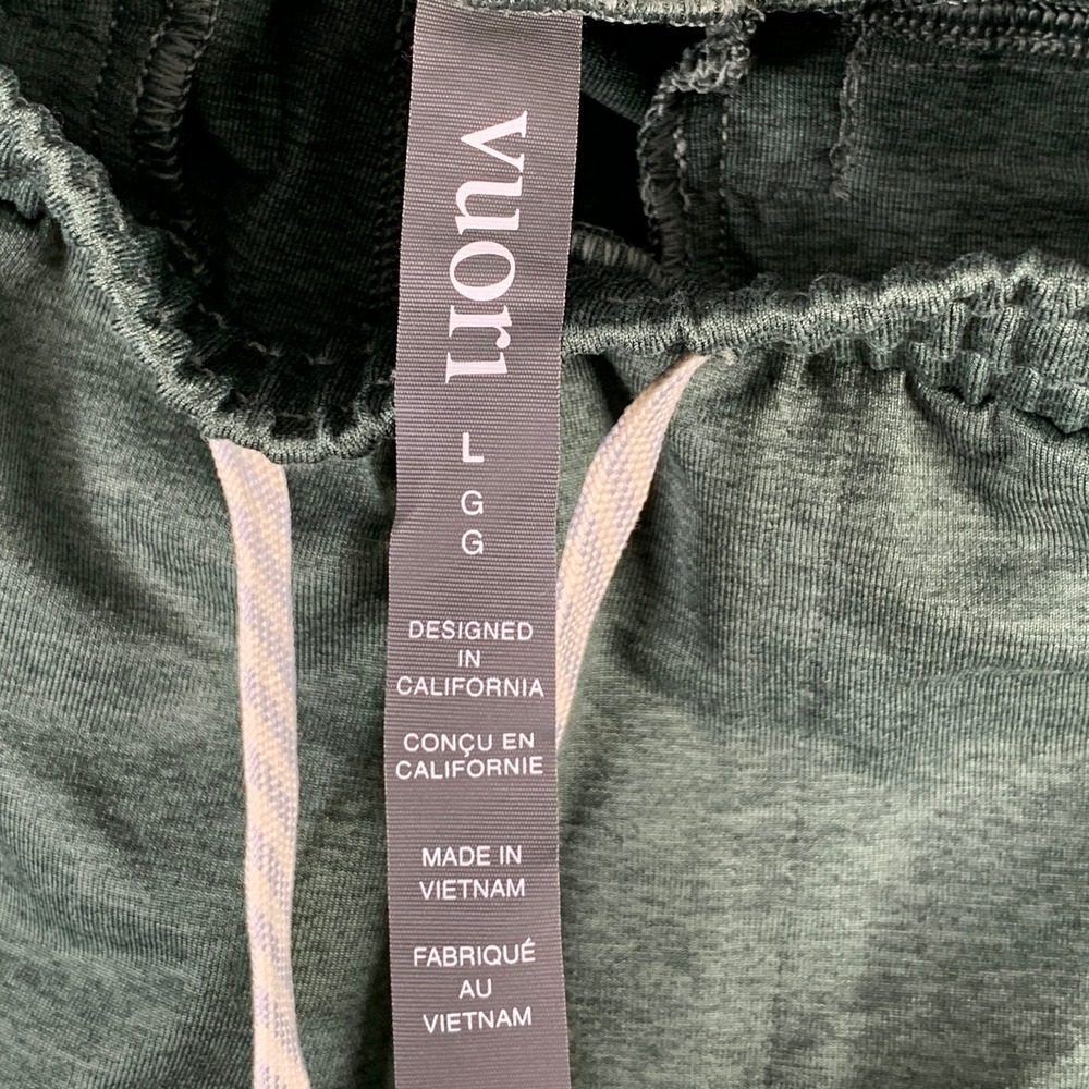 Vuori Sunday Performance Jogger Men Large Green Stretch Athleisure V416 A4 - Picture 2 of 10